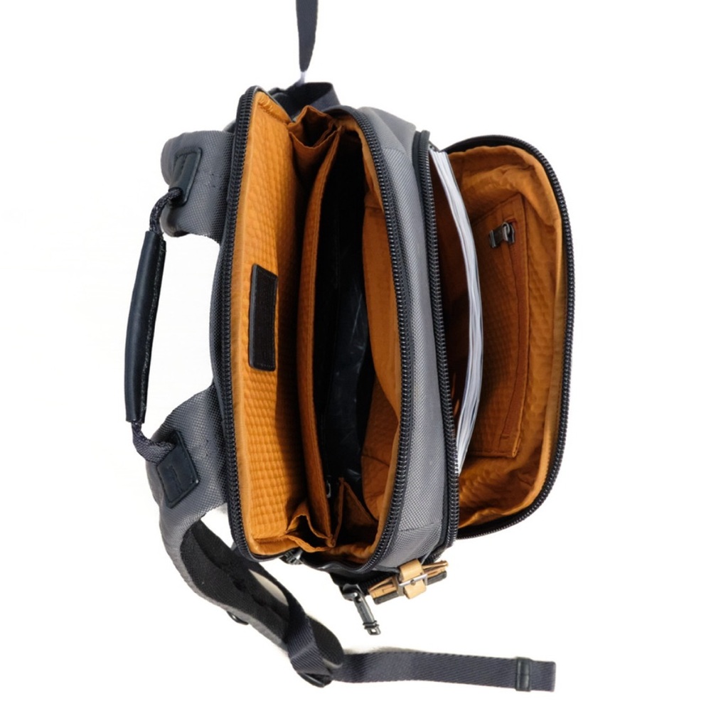 Tumi Gray and Orange Men's Backpack